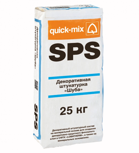 Декоративная штукатурка SPS, "Шуба", 2 мм, 25кг