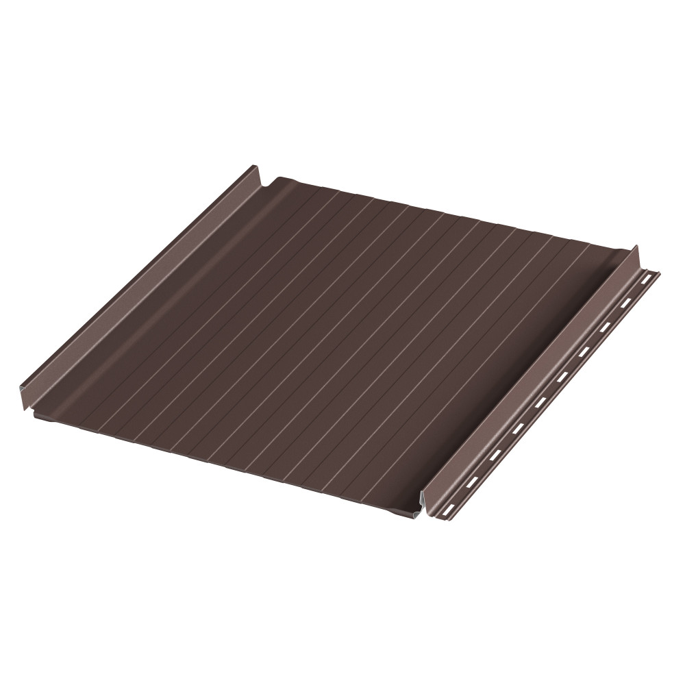 Фальцевая панель AQUACLICK Силуэт 8 (с подгибом) мат. (RAL8017) PU (КАШЕМИР)