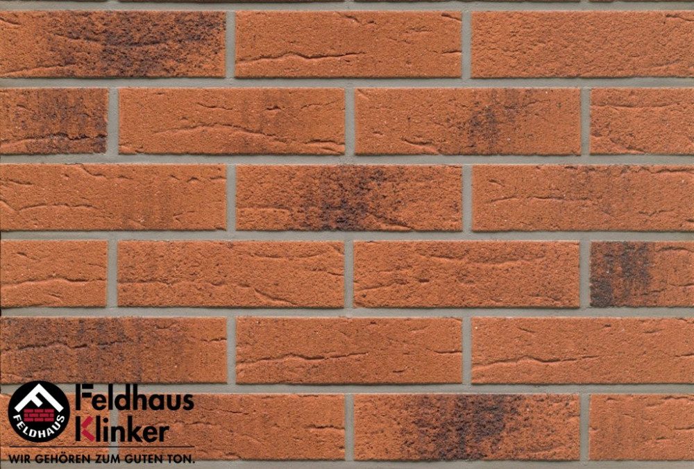 Клинкерная плитка Feldhaus Klinker R228NF 9 terracotta rustico carbo